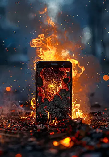 Smartphone en surchauffe Fresnes